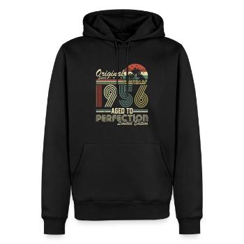 Vintage 1956 - Retro Birthday Gift - Männer Premium Bio Hoodie - Schwarz - Vorne - Nico (187cm)