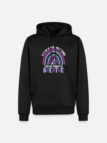 Suicide Prevention Awareness - Men’s Premium Organic Hoodie - black