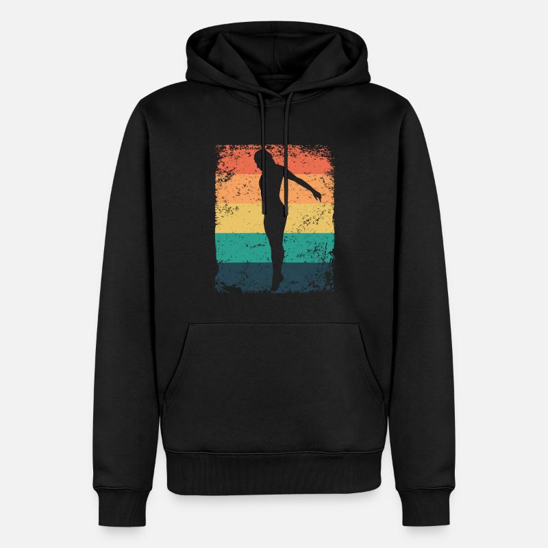 Turmspringen Kunstspringen Synchronspringen - Männer Premium Bio Hoodie - Schwarz