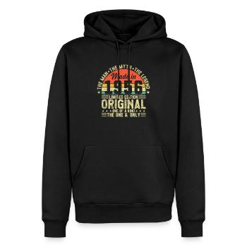 Vintage 1956 - Retro Birthday Gift Idea - Männer Premium Bio Hoodie - Schwarz - Vorne - Nico (187cm)