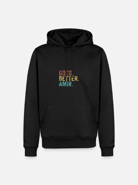 Good better Amir - Men’s Premium Organic Hoodie - black