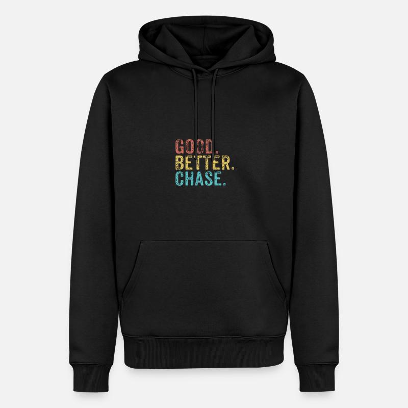 Good better Chase - Männer Premium Bio Hoodie - Schwarz