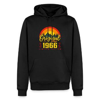 Geburtstag 1966 Geburtstag Jahrgang 1966 Geschenk - Männer Premium Bio Hoodie - Schwarz - Vorne - Nico (187cm)