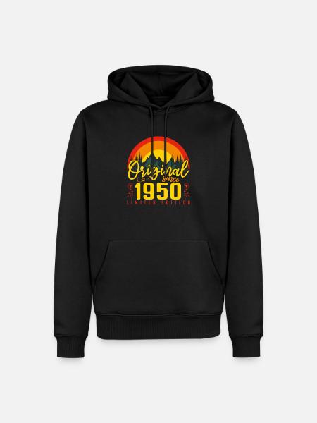 Anniversaire 1950 Anniversaire né en 1950 cadeau - Ekologisk premiumluvtröja herr - svart