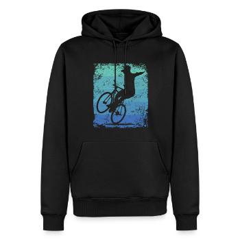 Artistic Cycling Artistic Cyclist - Men’s Premium Organic Hoodie - black - Front - Nico (187cm)