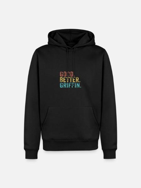 Cool guys are called Griffin - Men’s Premium Organic Hoodie - black