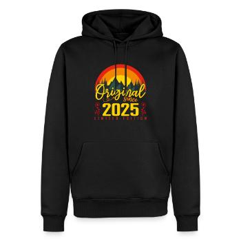 Geburtstag 2025 Geburtstag geboren im Jahr 2025 Geschenk - Männer Premium Bio Hoodie - Schwarz - Vorne - Nico (187cm)