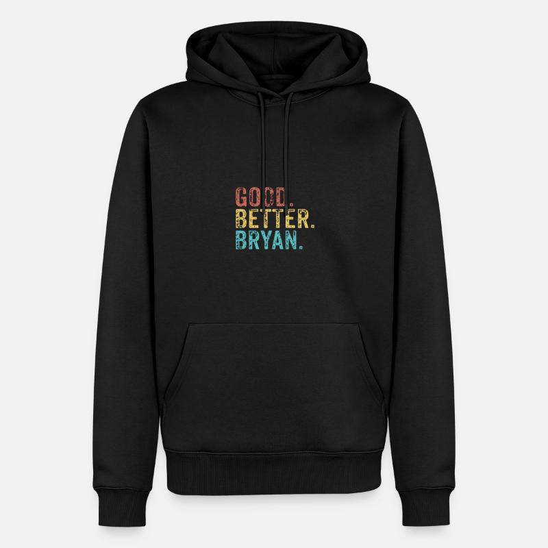 Les mecs cool s’appellent bryan - Sweat à capuche Premium bio Homme - noir