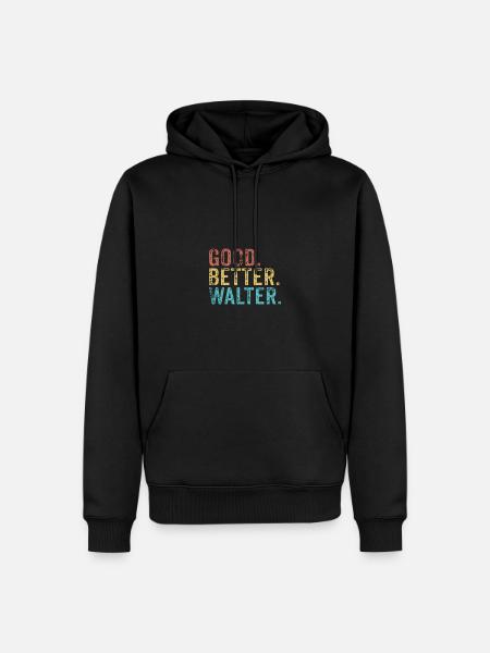 Cool guys are called walter - Men’s Premium Organic Hoodie - black