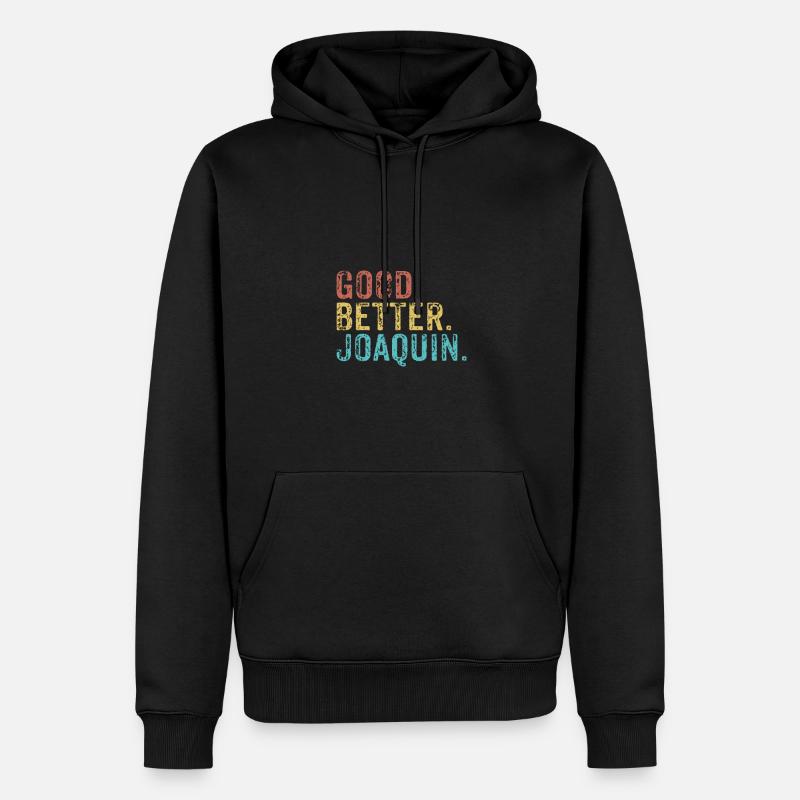 Les mecs cool s’appellent joaquin - Sweat à capuche Premium bio Homme - noir