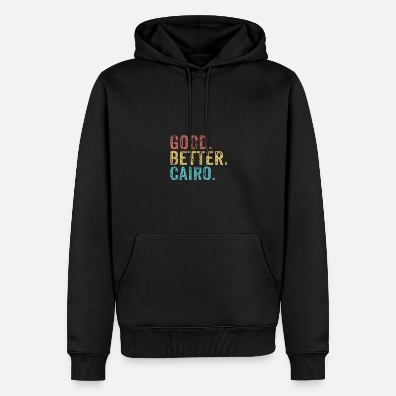 Cool guys are called cairo - Männer Premium Bio Hoodie - Schwarz