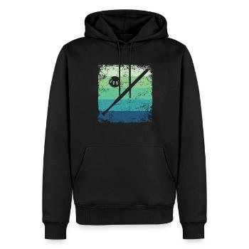 Équipe de pickleball rétro du Wiffleball Club - Sweat à capuche Premium bio Homme - noir - Devant - Nico (187cm)