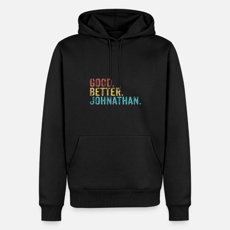 Good better Johnathan - Männer Premium Bio Hoodie - Schwarz