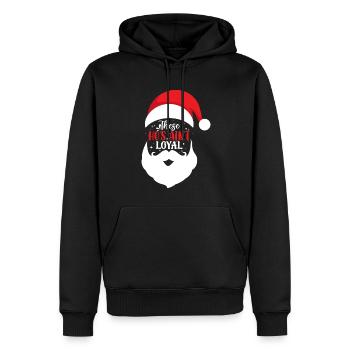 Diese Ho's sind nicht loyal - Männer Premium Bio Hoodie - Schwarz - Vorne - Nico (187cm)