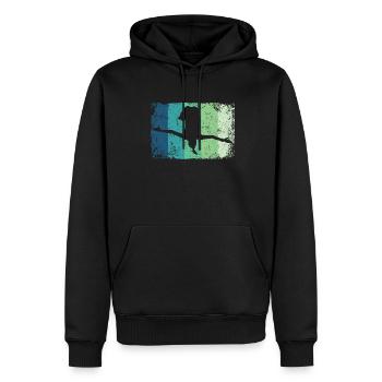 Plongeur en eau synchronisé High Diver - Sweat à capuche Premium bio Homme - noir - Devant - Nico (187cm)