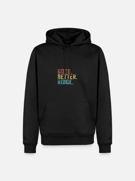 Cool guys are called ridge - Men’s Premium Organic Hoodie - black