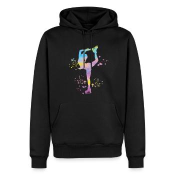 Eiskunstläufer Schlittschuhlaufen Eiskunstlauf - Männer Premium Bio Hoodie - Schwarz - Vorne - Nico (187cm)