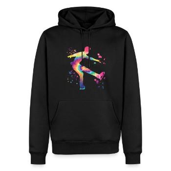 Eiskunstläufer Schlittschuhlaufen Eiskunstlauf - Männer Premium Bio Hoodie - Schwarz - Vorne - Nico (187cm)