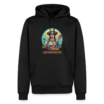 Gartenprinzessin Garten Muttertag Mama Gärtner - Männer Premium Bio Hoodie - Schwarz - Vorne - Nico (187cm)