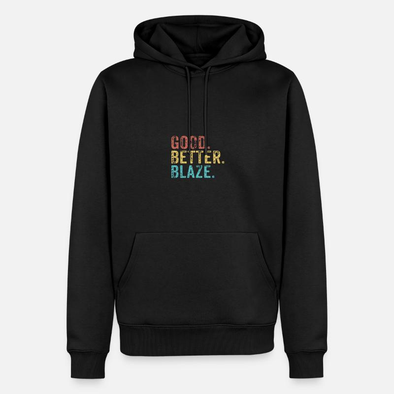Bon, mieux, Blaze - Sweat à capuche Premium bio Homme - noir