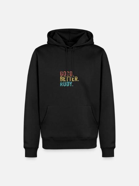 Good better Rudy - Men’s Premium Organic Hoodie - black