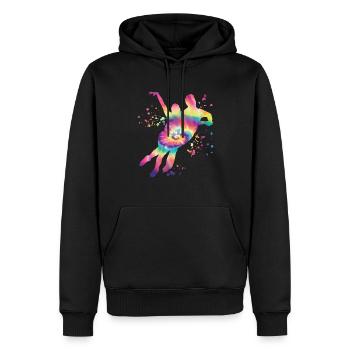 Eiskunstläufer Schlittschuhlaufen Eiskunstlauf - Männer Premium Bio Hoodie - Schwarz - Vorne - Nico (187cm)