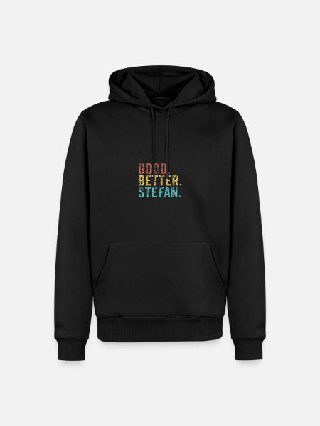 Good better Stefan - Men’s Premium Organic Hoodie - black