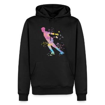 Eiskunstläufer Schlittschuhlaufen Eiskunstlauf - Männer Premium Bio Hoodie - Schwarz - Vorne - Nico (187cm)