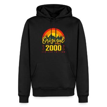 Geburtstag 2000 Geschenk 2000 Geburtstag - Männer Premium Bio Hoodie - Schwarz - Vorne - Nico (187cm)