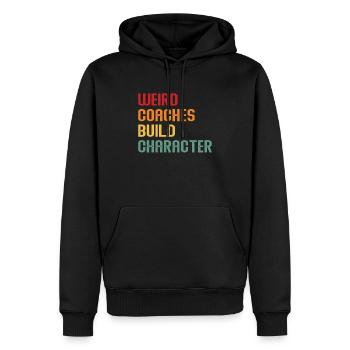 Seltsame Coaches Bilden Charakter Coach - Männer Premium Bio Hoodie - Schwarz - Vorne - Nico (187cm)