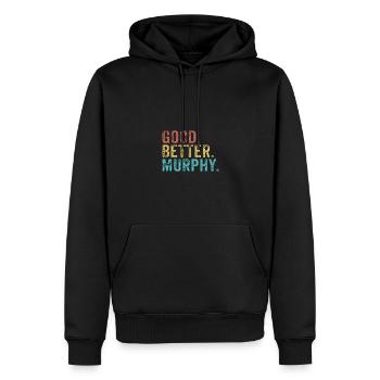 Cool guys are called Murphy - Men’s Premium Organic Hoodie - black - Front - Nico (187cm)