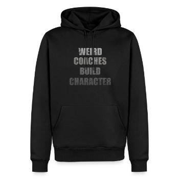Les entraîneurs bizarres forment des entraîneurs de personnages - Sweat à capuche Premium bio Homme - noir - Devant - Nico (187cm)