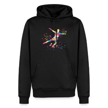 Eiskunstläufer Schlittschuhlaufen Eiskunstlauf - Männer Premium Bio Hoodie - Schwarz - Vorne - Nico (187cm)