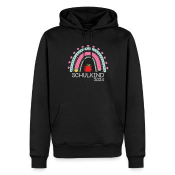 Schulanfang Erster Schultag Schulkind 2024 - Männer Premium Bio Hoodie - Schwarz - Vorne - Nico (187cm)