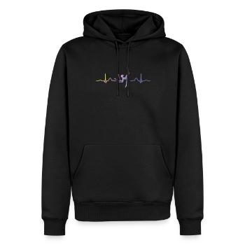 Clubs de gymnastique Ekg Gymnastique rythmique - Sweat à capuche Premium bio Homme - noir - Devant - Nico (187cm)
