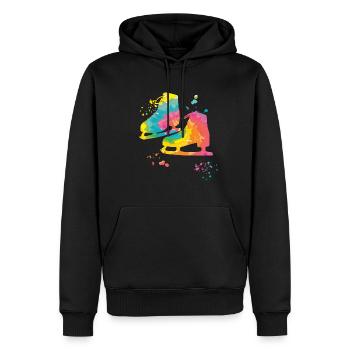 Eiskunstläufer Schlittschuhlaufen Eiskunstlauf - Männer Premium Bio Hoodie - Schwarz - Vorne - Nico (187cm)