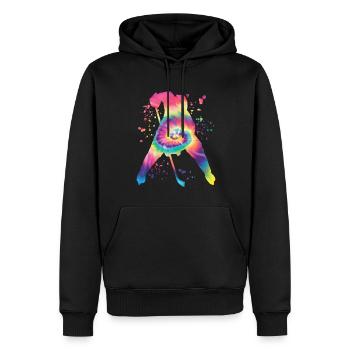 Eishockeyspieler Jungen Eishockey - Männer Premium Bio Hoodie - Schwarz - Vorne - Nico (187cm)