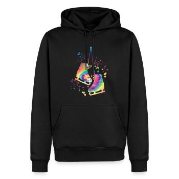 Eiskunstläufer Schlittschuhlaufen Eiskunstlauf - Männer Premium Bio Hoodie - Schwarz - Vorne - Nico (187cm)