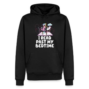 Ich Lese Nach Der Schlafenszeit Einhorn - Männer Premium Bio Hoodie - Schwarz - Vorne - Nico (187cm)