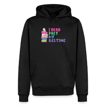 Ich Lese Nach Der Schlafenszeit Einhorn - Männer Premium Bio Hoodie - Schwarz - Vorne - Nico (187cm)