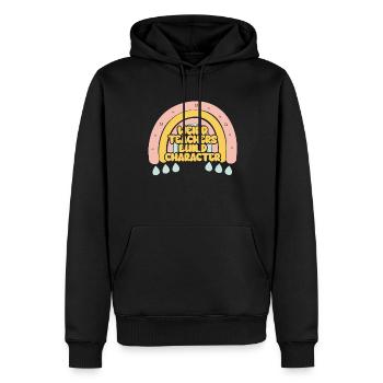 Des enseignants étranges construisent le caractère d’un enseignant - Sweat à capuche Premium bio Homme - noir - Devant - Nico (187cm)
