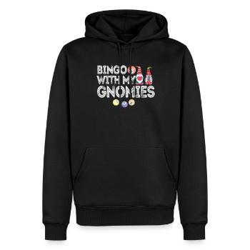Bingo Mit Meinen Gnomies Lustiges Bingo - Männer Premium Bio Hoodie - Schwarz - Vorne - Nico (187cm)