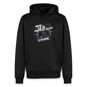 Garçons Écolier 4ème année Gamer Gamer - Sweat à capuche Premium bio Homme - noir - Devant - Nico (187cm)