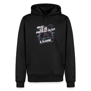 Garçons, Écolier, 5e année, Gamer, Gamer - Sweat à capuche Premium bio Homme - noir - Devant - Nico (187cm)