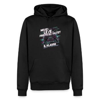 Garçons, Écolier, 6e année, Gamer, Gamer - Sweat à capuche Premium bio Homme - noir - Devant - Nico (187cm)