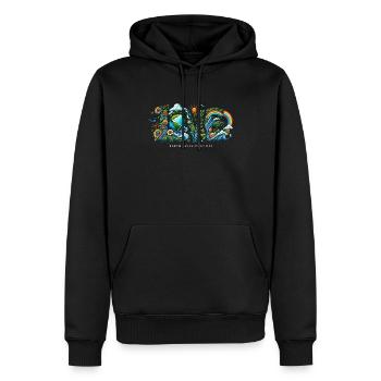 Le Jour de la Terre est chaque jour Climat Nature Environnement Terre - Sweat à capuche Premium bio Homme - noir - Devant - Nico (187cm)