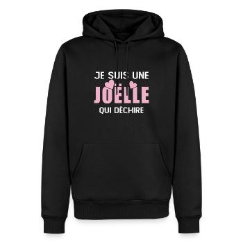 Geschenk Frau Name Joëlle Die Tränen - Männer Premium Bio Hoodie - Schwarz - Vorne - Nico (187cm)