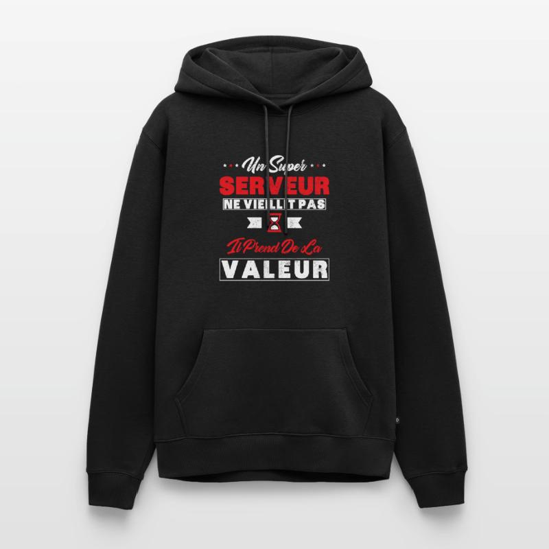 A Super Server does not age as a gift Server Men’s Premium Organic Hoodie