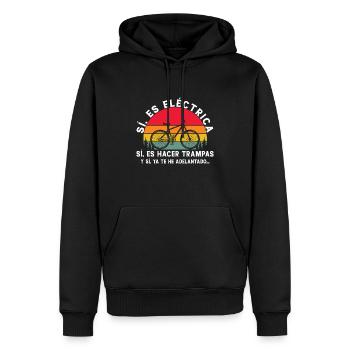 Mountainbiker Männer Fahrrad Fahrrad Geschenke - Männer Premium Bio Hoodie - Schwarz - Vorne - Nico (187cm)