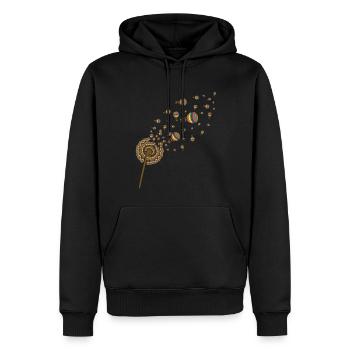 Balloonist Gift Pusteflower Hot Air Balloon - Men’s Premium Organic Hoodie - black - Front - Nico (187cm)